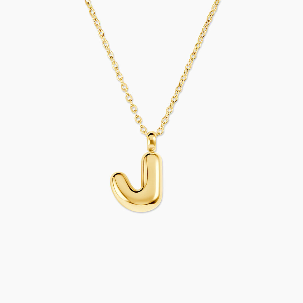 Collier Feliciane Acier Dor&eacute; - Cadeaux de naissance Femme | Histoire d&rsquo;Or