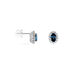 Boucles D'oreilles Or Blanc Quintilla Topazes London Blue Et Oxydes - Boucles d'oreilles pendantes Femme | Histoire d’Or