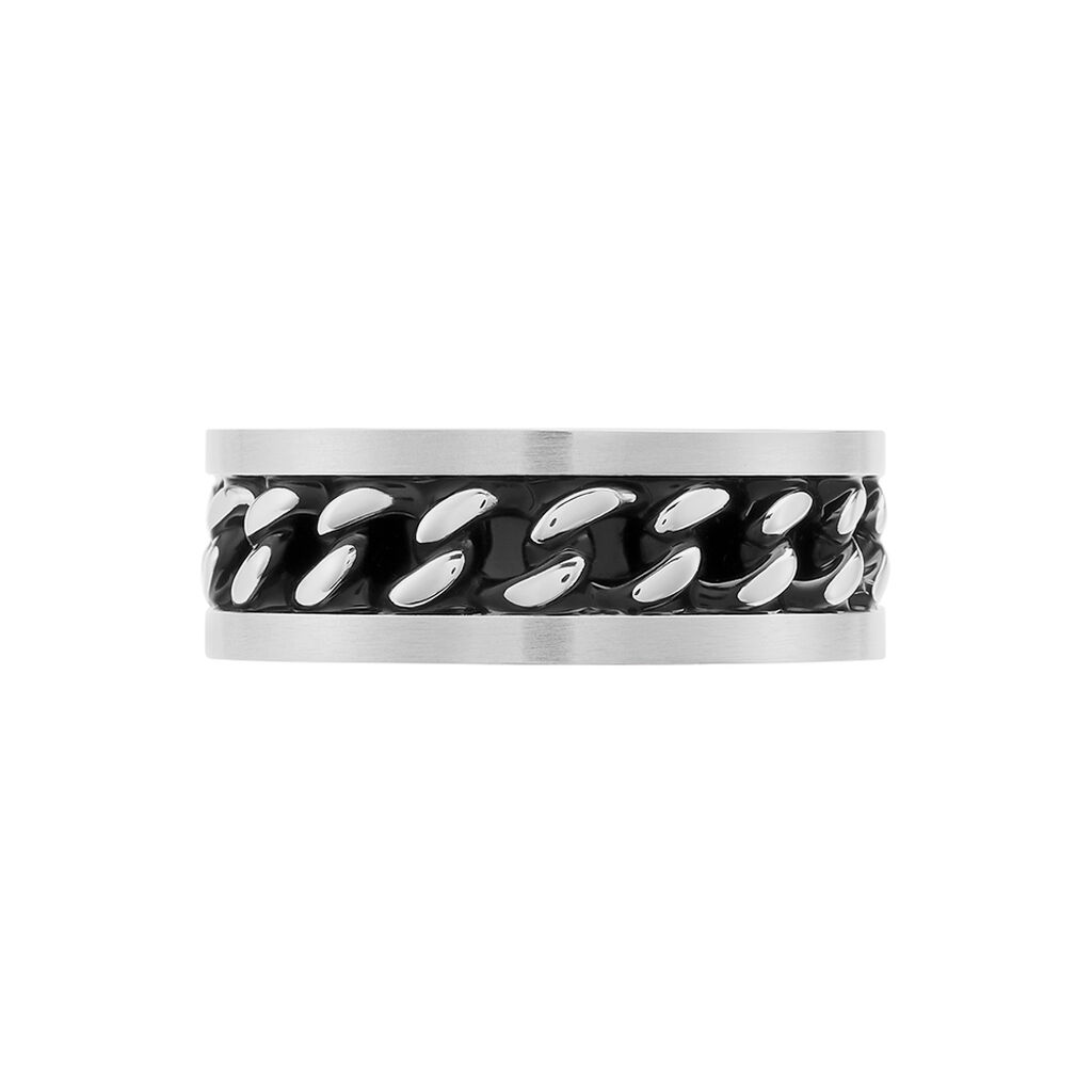 Bague Gaston Acier Blanc - Bagues fantaisie Homme | Histoire d’Or
