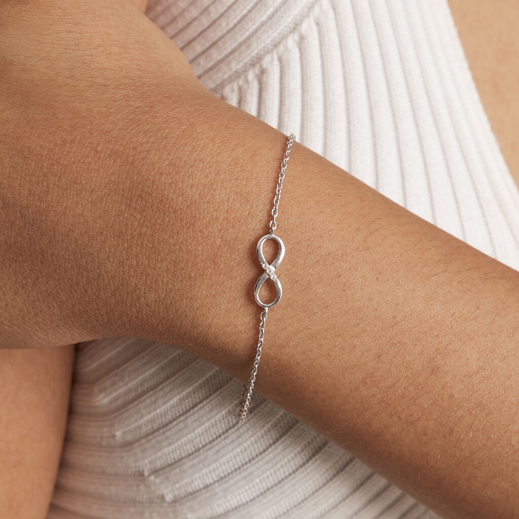 Bracelet Nohemi Argent Blanc Oxyde De Zirconium - Bracelets Femme | Histoire d’Or