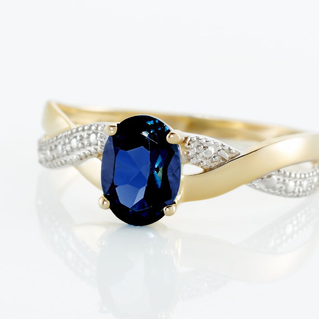 Bague Or Jaune Candice Topaze - Bagues solitaires Femme | Histoire d’Or