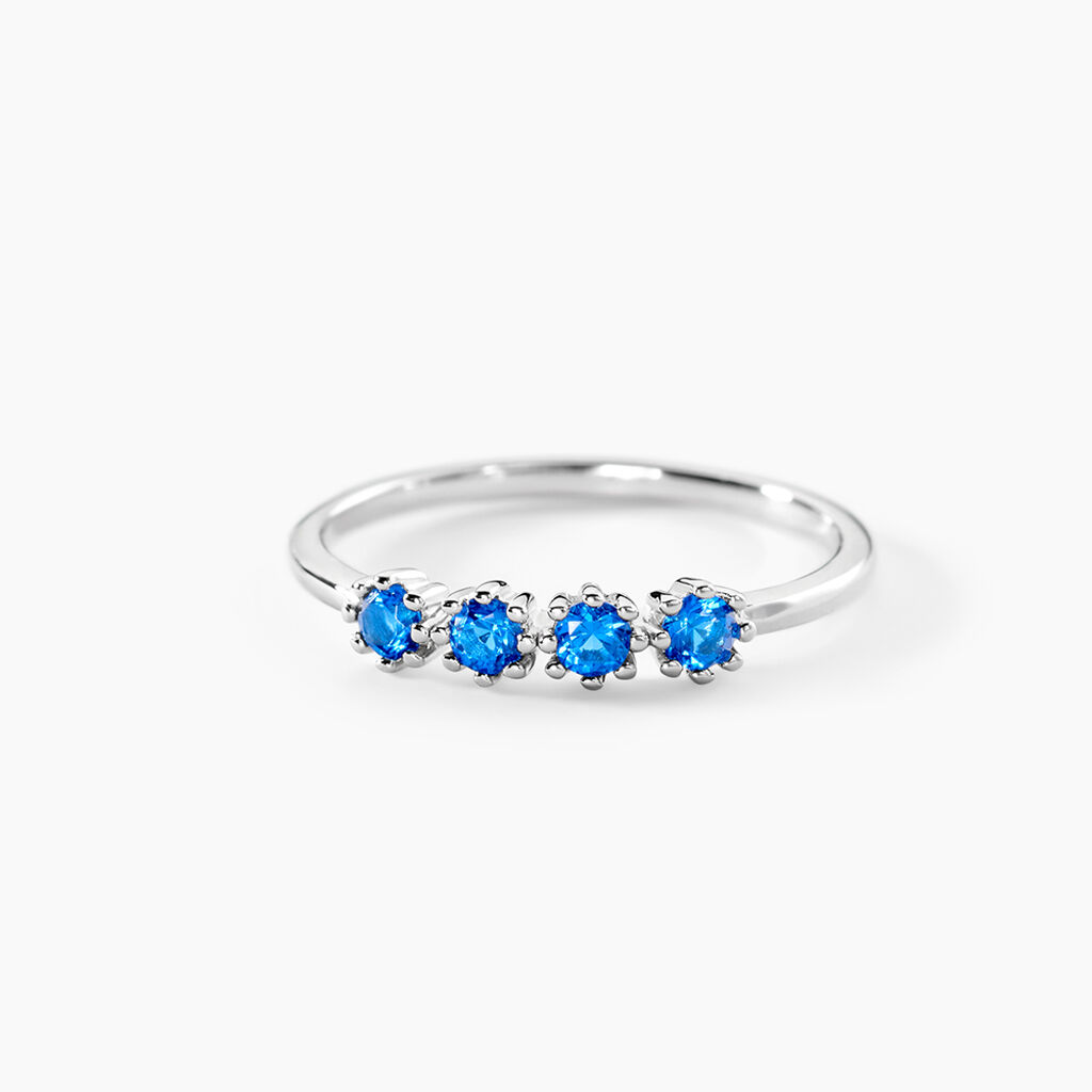 Bague Karrie Argent Blanc Oxyde De Zirconium - Bagues avec pierre Femme | Histoire d&rsquo;Or
