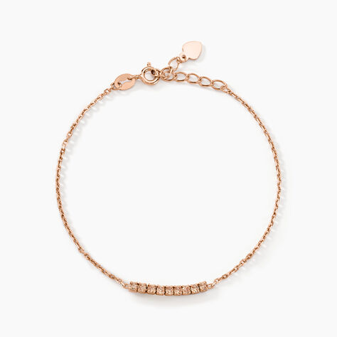 Bracelet Rio Argent Rose Oxyde De Zirconium - Bracelets Femme | Histoire d&rsquo;Or