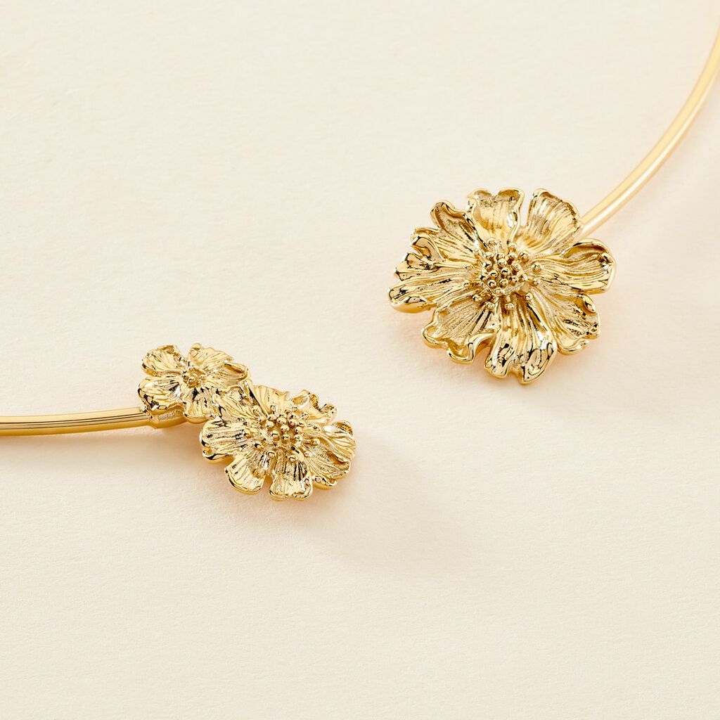 Collier Jonc Dyonis Acier Jaune - Colliers Femme | Histoire d&rsquo;Or