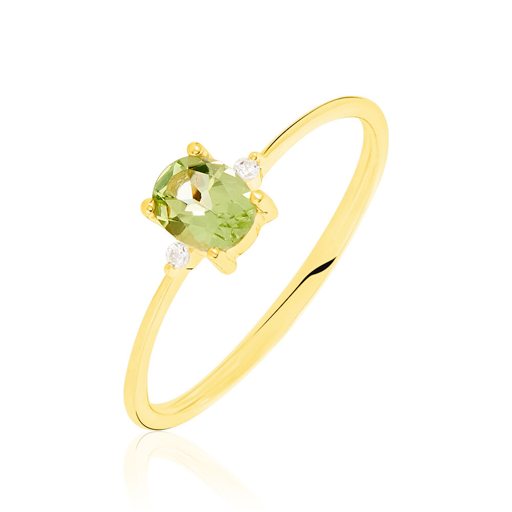 Bague avec pierre peridot clearance