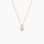 Collier Helin Or Jaune Perle De Culture Et Oxyde De Zirconium - Colliers Femme | Histoire d&rsquo;Or