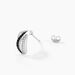 Boucles D'oreilles Puces Bethany Argent Blanc Oxyde De Zirconium