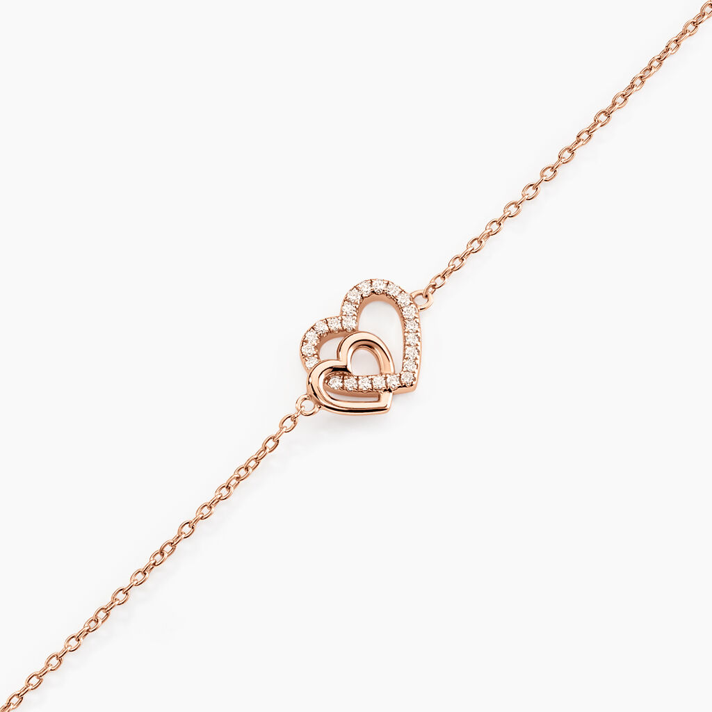 Bracelet Donatiane Argent Rose Oxyde De Zirconium - F&ecirc;te des m&egrave;res Femme | Histoire d&rsquo;Or