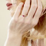 Bague Lissounia Or Jaune Rubis - Bagues solitaires Femme | Histoire d&rsquo;Or