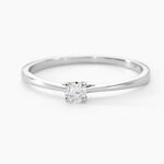 Bague Solitaire One Or Blanc Diamant - Bagues solitaires Femme | Histoire d&rsquo;Or