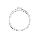 Bague Or Blanc Rosalane Diamants - Bagues avec pierre Femme | Histoire d&rsquo;Or