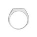 Bague Chevalière Acier Vieillit Teodor Oxydes De Zirconium - Bagues avec pierre Homme | Histoire d’Or
