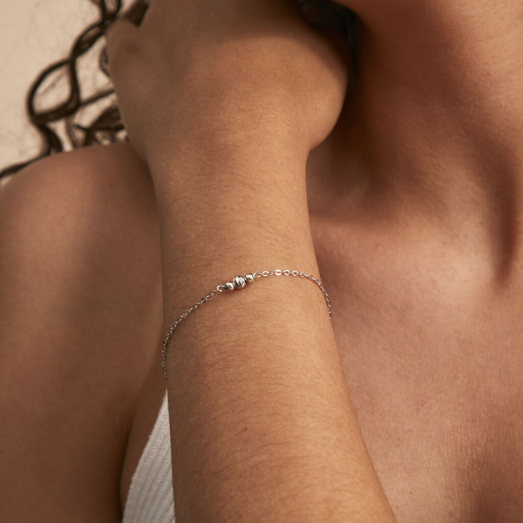 Bracelet Tolly Argent Blanc - Bracelets Femme | Histoire d’Or