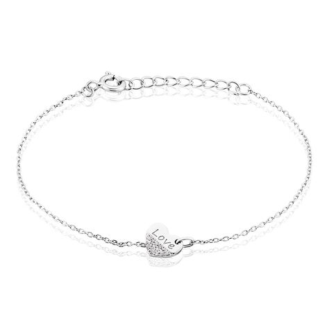 Bracelet Argent Blanc Alphonzo Oxydes De Zirconium - Bracelets fantaisie Femme | Histoire d’Or