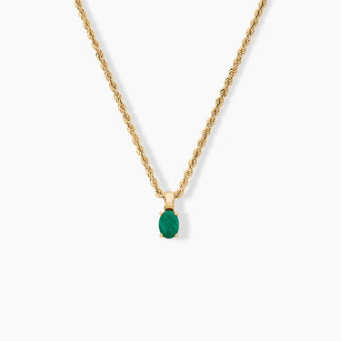 Collier Heritage Or Jaune Emeraude