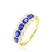 Bague Margaux Or Jaune Tanzanite Et Diamant - Bagues avec pierre Femme | Histoire d’Or