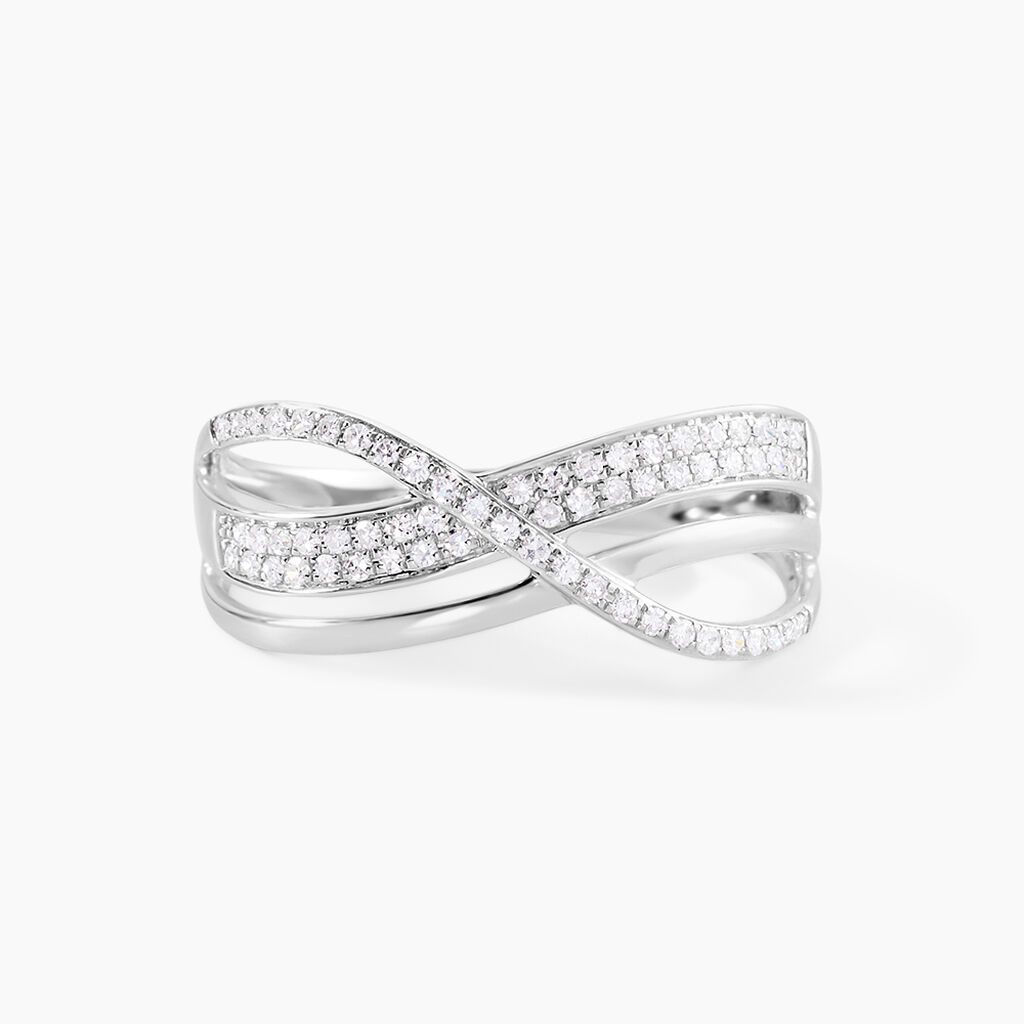 Bague Emilie Or Blanc Diamant - Bagues avec pierre Femme | Histoire d’Or