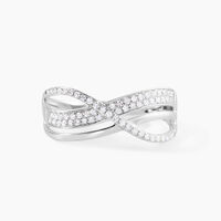 Bague Emilie Or Blanc Diamant