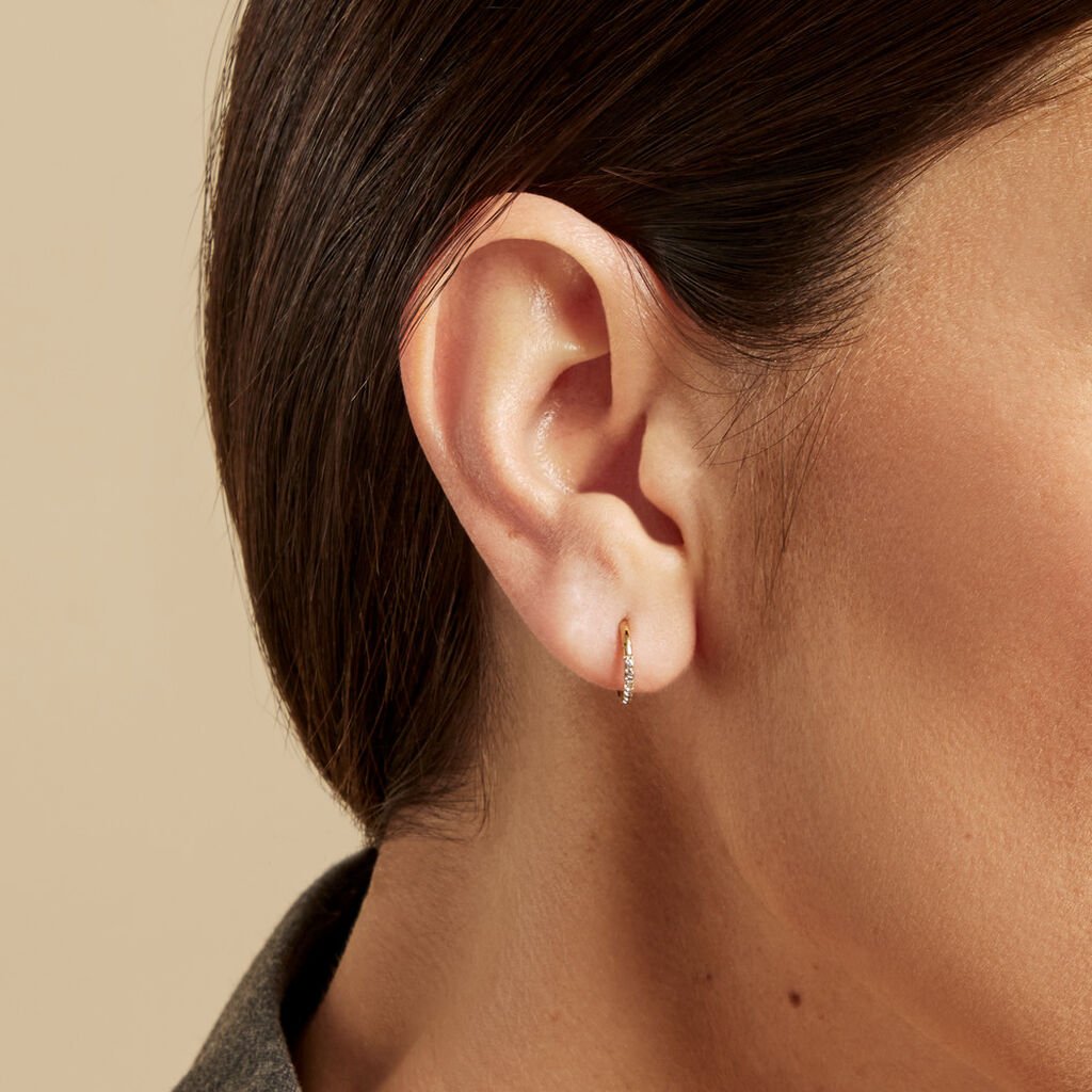 Piercing Maarta Titane Doré Oxyde De Zirconium - Bijoux Femme | Histoire d’Or