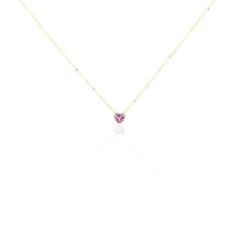 Collier Or Jaune Avaya Oxyde De Zirconium - Colliers Enfant | Histoire d’Or
