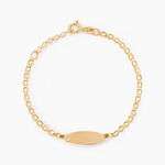 Bracelet Identit&eacute; Marcel Or Jaune - Bracelets Communion Enfant | Histoire d&rsquo;Or