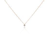 Collier Mon 1er Diamant Or Rose Diamant