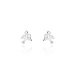 Boucles D'oreilles Puces Osie Argent Blanc - Boucles d'oreilles fantaisie Femme | Histoire d&rsquo;Or