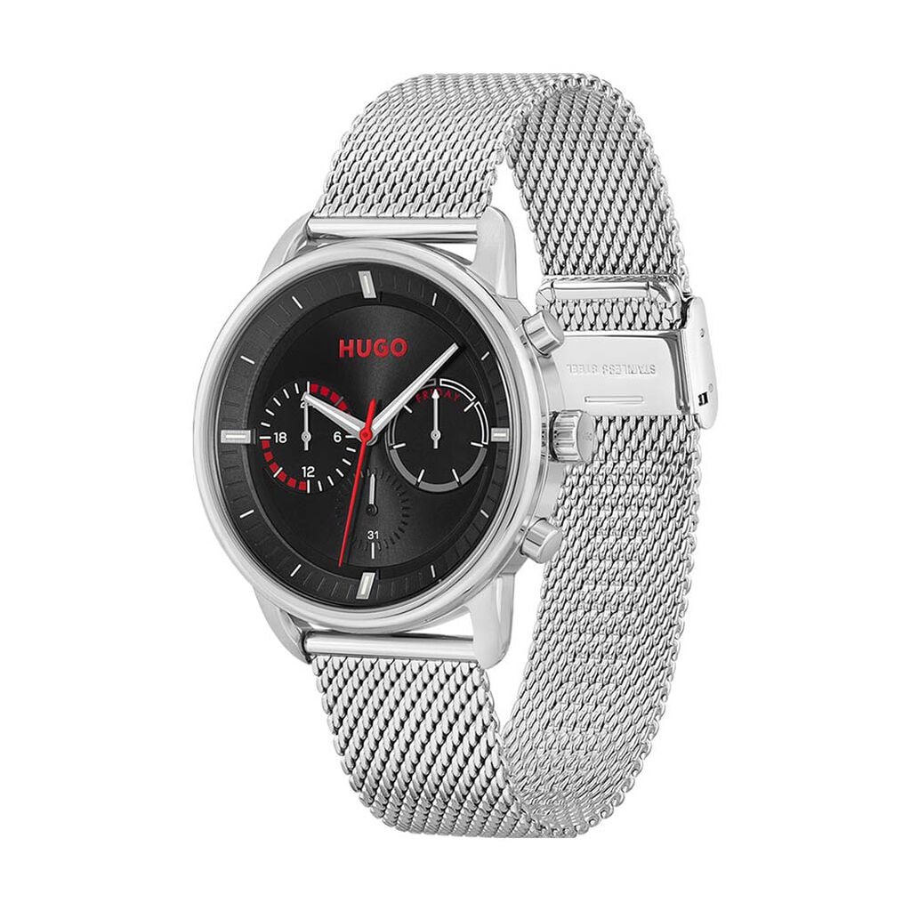 Montre Hugo Advise Noir - Montres Homme | Histoire d&rsquo;Or