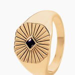 Chevali&egrave;re Arlo Plaque Or Jaune Spinelle - Bagues solitaires Homme | Histoire d&rsquo;Or