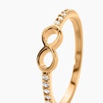 Bague Plaqu&eacute; Or Daniset Oxydes De Zirconium - Bagues avec pierre Femme | Histoire d&rsquo;Or