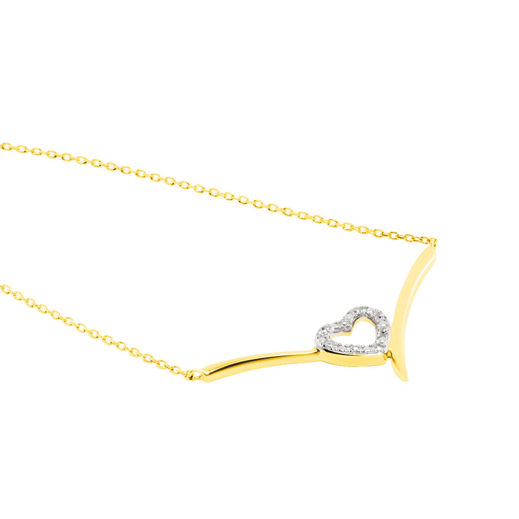 Collier Ilsabe Or Jaune Diamant - Colliers Femme | Histoire d’Or