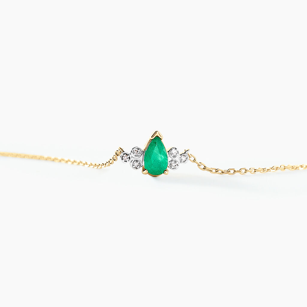 Collier Moss Or Jaune Emeraude Diamant - Colliers Femme | Histoire d’Or