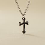 Collier Jodoc Acier Blanc - Bijoux sans pierre Homme | Histoire d&rsquo;Or