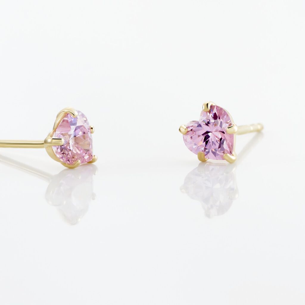 Boucles D'oreilles Puces Daria Or Jaune Oxyde - Clous d'oreilles Femme | Histoire d’Or