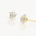 Boucles D'oreilles Puces Elais Etoile Or Jaune Oxyde De Zirconium - Clous d'oreilles Femme | Histoire d’Or