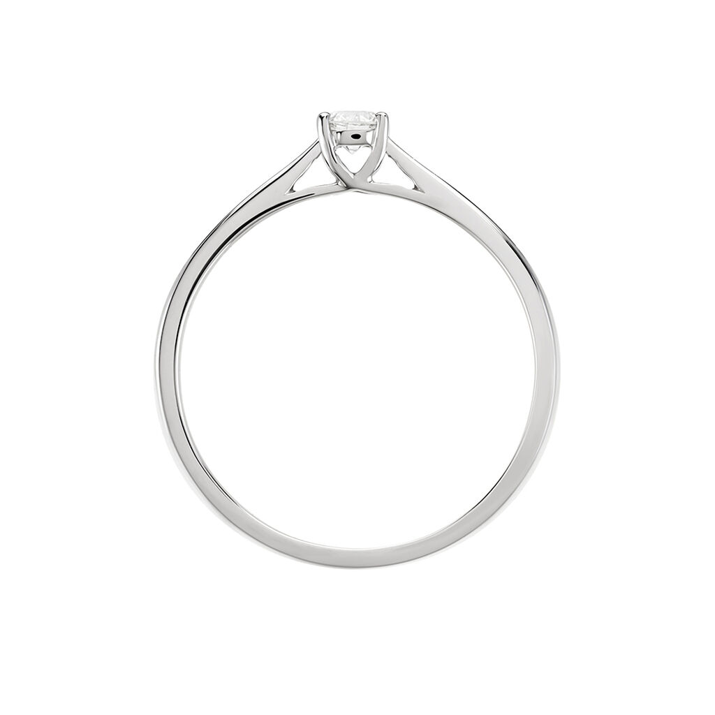 Bague Solitaire Aphrodite Platine Blanc Diamant - Bagues solitaires Femme | Histoire d&rsquo;Or