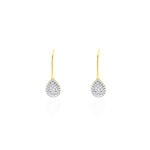 Boucles D'oreilles Pendantes Ursanne Or Jaune Diamants - Boucles d'oreilles pendantes Femme | Histoire d&rsquo;Or