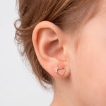 Boucles D'oreilles Puces Camomille Or Jaune Oxyde De Zirconium - Clous d'oreilles Enfant | Histoire d&rsquo;Or