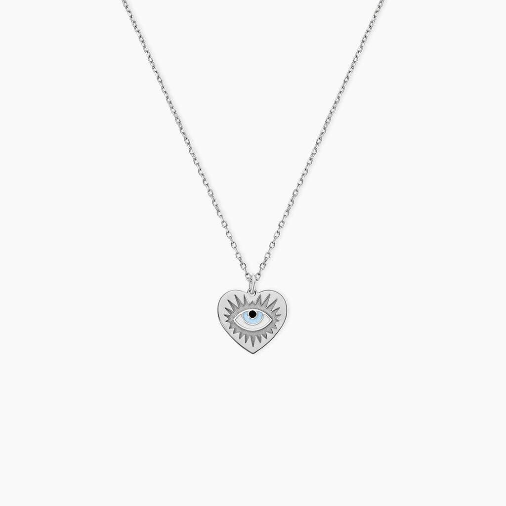 Collier Parad'eyes Argent Blanc - Colliers fantaisie Femme | Histoire d&rsquo;Or