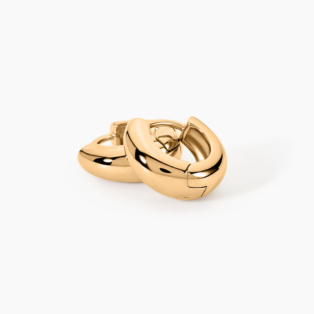 Cr&eacute;oles Amae Plaque Or Jaune - Boucles d'oreilles cr&eacute;oles Femme | Histoire d&rsquo;Or