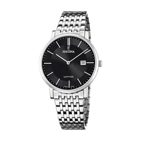 Montre Festina Swiss Made Noir - Montres suisses Homme | Histoire d’Or