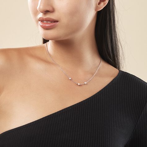 Collier Argent Bicolore Wilmart - Colliers fantaisie Femme | Histoire d’Or