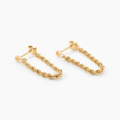 Boucles D'oreilles Pendantes Jerry Or Jaune - Boucles d'oreilles pendantes Femme | Histoire d’Or
