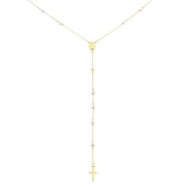 Collier Vesta Or Jaune Perle De Culture - Colliers Croix Femme | Histoire d’Or