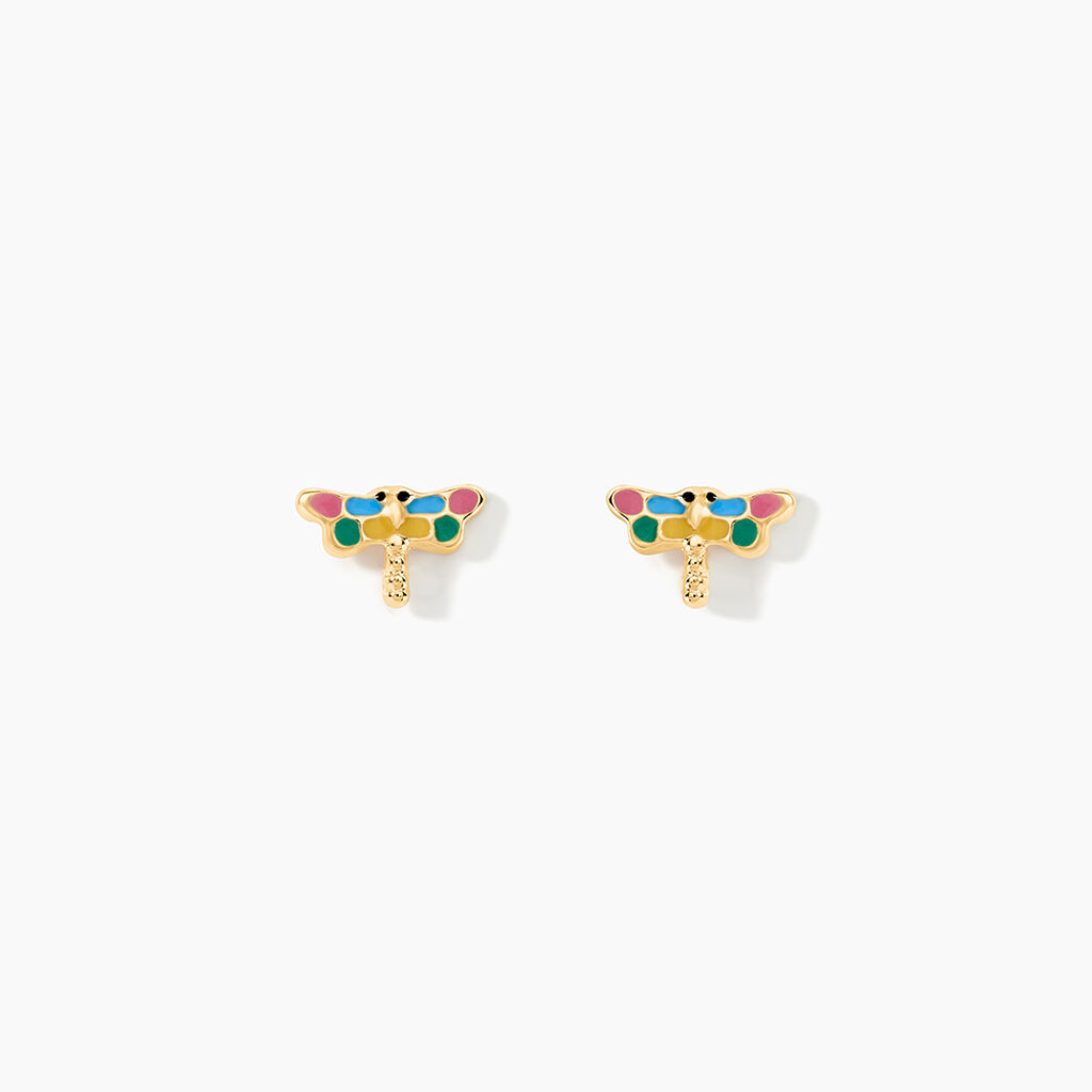 Boucles D'oreilles Puces Liberius Or Jaune - Clous d'oreilles Enfant | Histoire d’Or