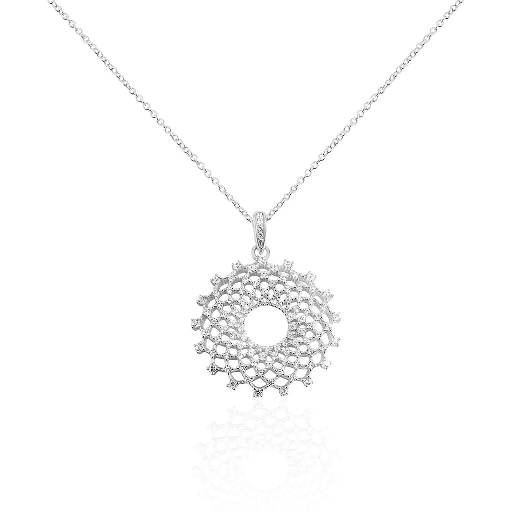 Collier Sunny Argent Blanc Oxyde De Zirconium - Colliers Femme | Histoire d&rsquo;Or