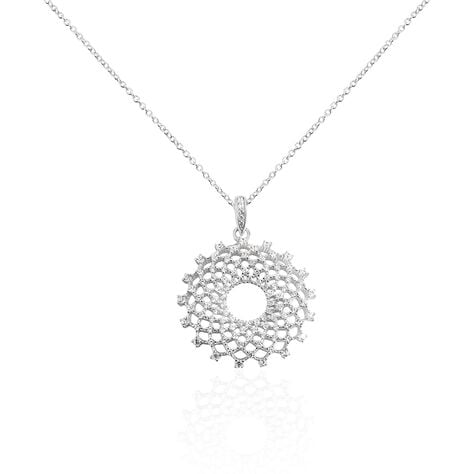 Collier Sunny Argent Blanc Oxyde De Zirconium - Colliers Femme | Histoire d&rsquo;Or
