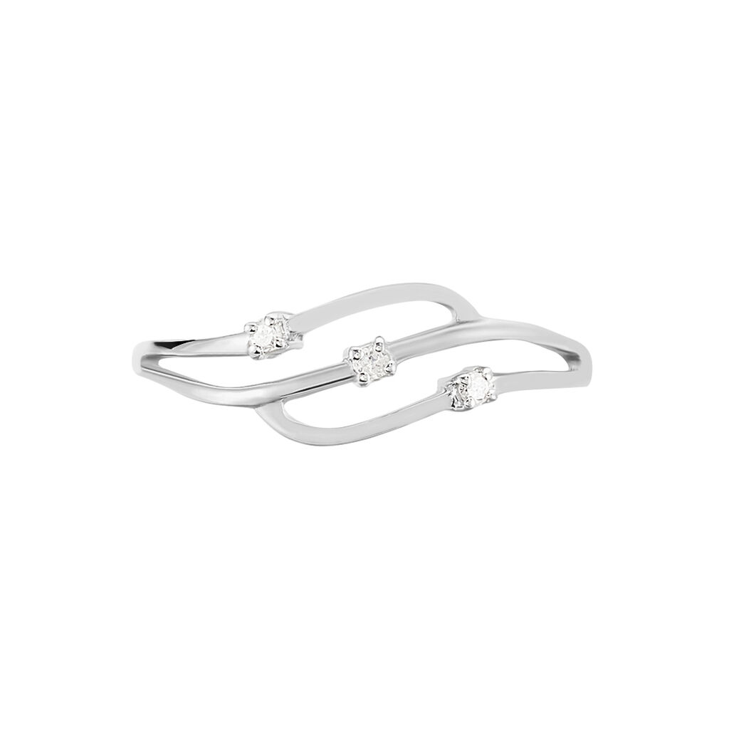 Bague Marnie Or Blanc Diamant - Bagues avec pierre Femme | Histoire d’Or