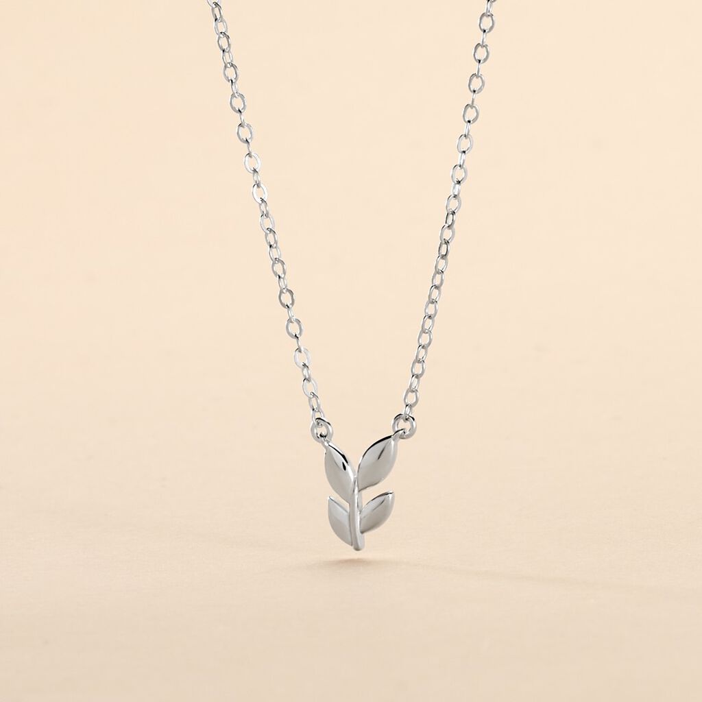 Collier Fedya Argent Blanc - Ras de cou Femme | Histoire d&rsquo;Or