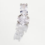 Boucles D'oreilles Puces Mathilda Argent Blanc Oxyde De Zirconium - Boucles d'oreilles fantaisie Femme | Histoire d&rsquo;Or